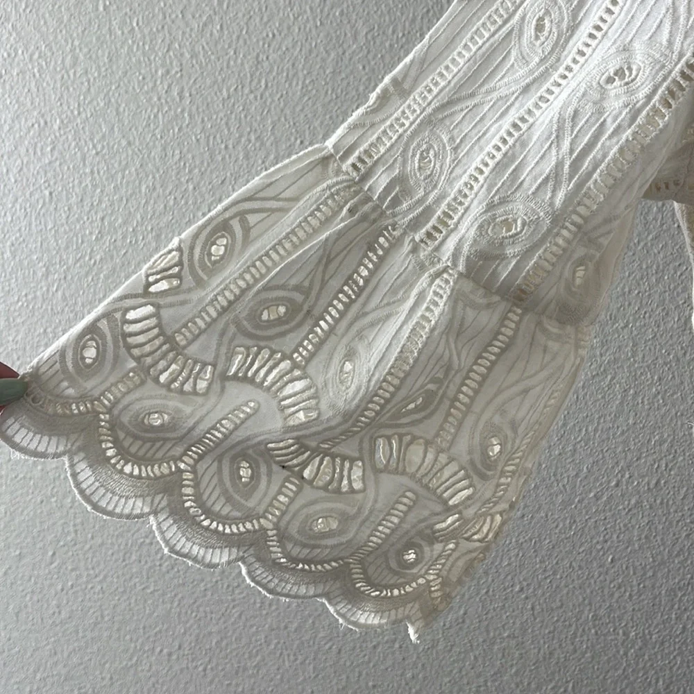 Tularosa Eyelet Wrapped Blouse